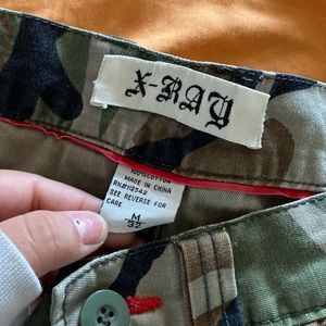 X-RAY CAMO DISTRESSED STRAIGHT LEG JEANS